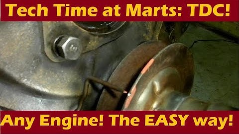 Finding TDC by the solid stop method. My EASY way. Works for any engine!