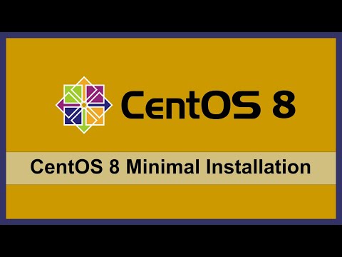 CentOS 8 minimal installation