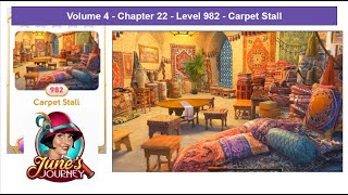 June's Journey - Vol 4 - Chap 22 - Level 982 - Carpet Stall (Complete Gameplay, in order)