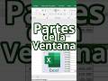 PARTES DE LA VENTANA - CURSO EXCEL