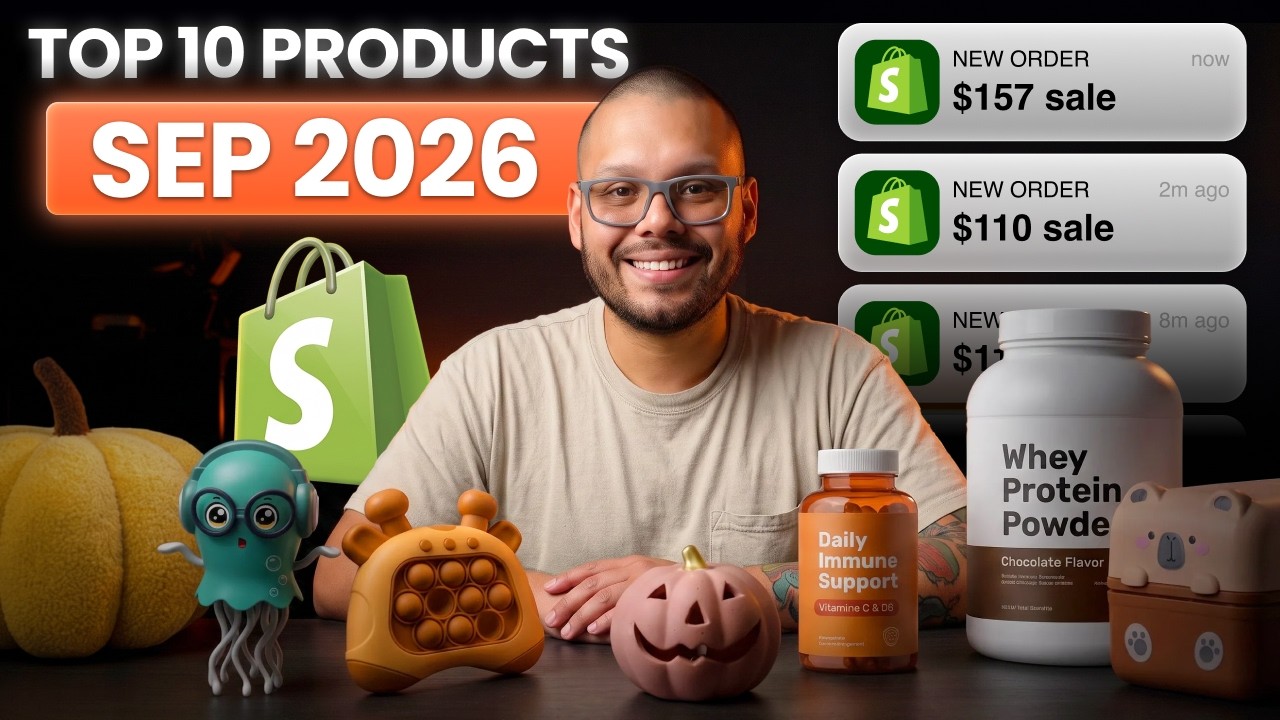Thumbnail for Top 10 BEST Products To Dropship In September 2026 ($10k/Month!)