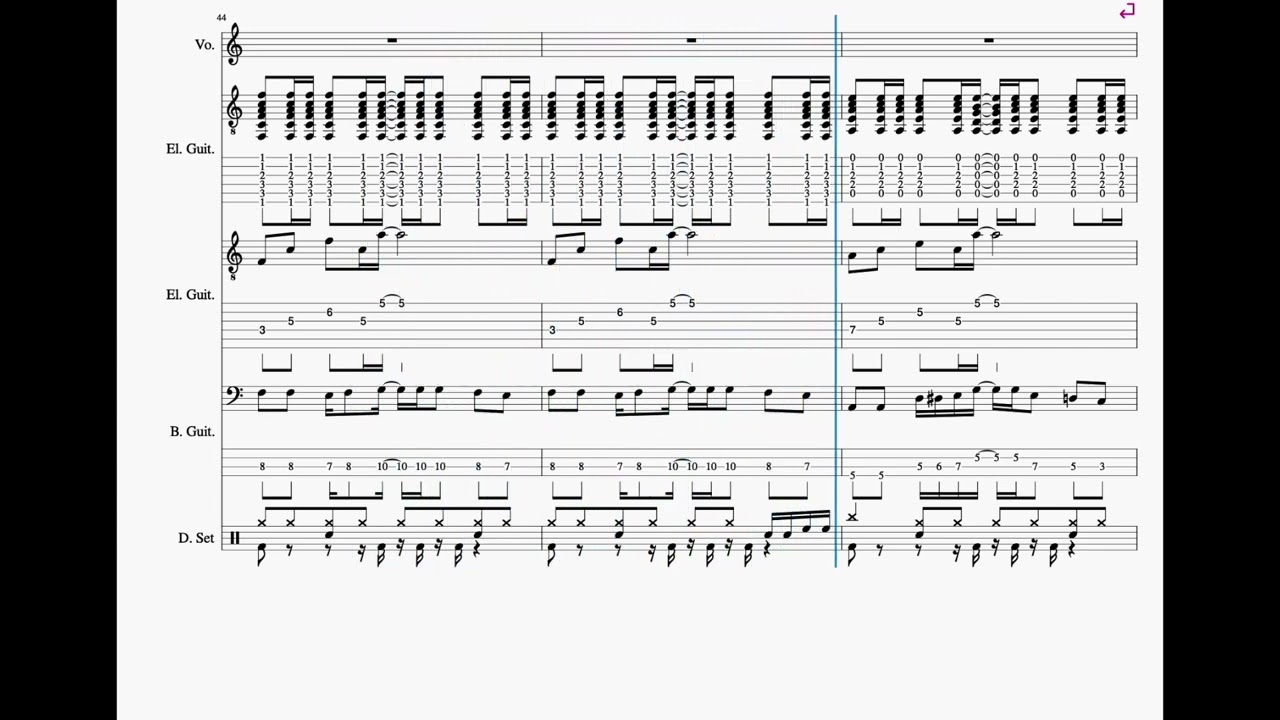 「タイトル未定」20240218｜作曲：うっちー｜BAND SCORE｜TAKE１
