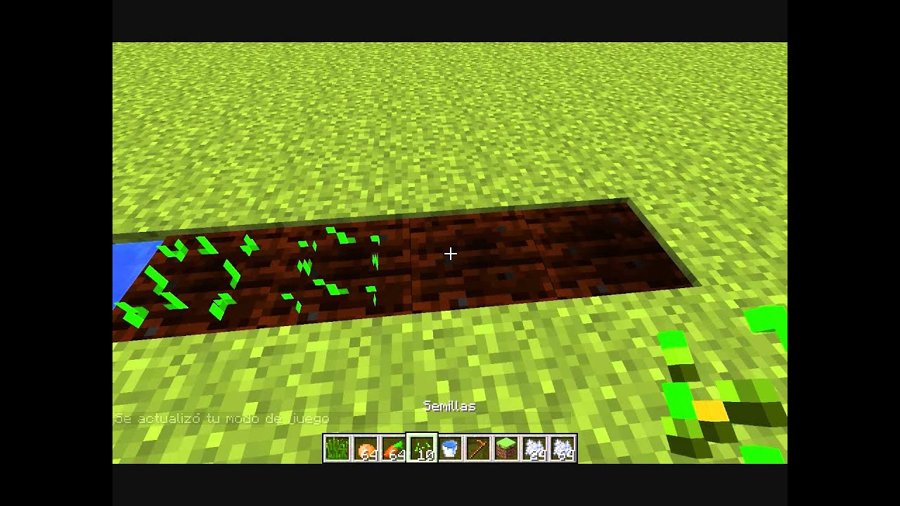 Como Hacer Huerta De Zanahoria Papa Y Trigo Minecraft Youtube