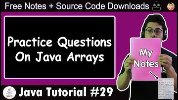 Java Tutorial: Practice Questions on Arrays in Java