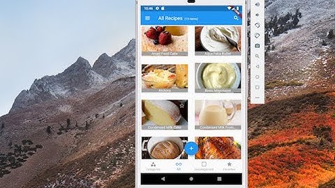 MyRecipes Flutter App Demo (vers 1.8 alpha) using Flutter and SQLite