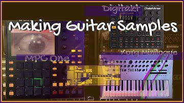 Making Guitar Samples/Loops  with MPC One x Minilogue x Digitakt (livestream replay)