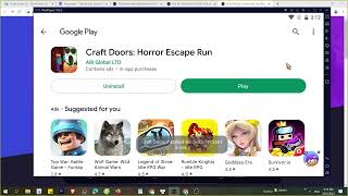 Cách tải Craft Doors Horror Escape Run trên Máy tính Laptop Windows (Chơi game Mượt)🥰 screenshot 2