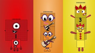 Ultimate - Team Numberblocks Band Re Take 1-1B Vs 2-2B Vs 3-3B Mashup - Performing