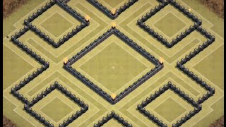 Clash of clans playclashofclans EPIC BASE TH9 version with 'AIR SWEEPER' 2015