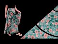 Very easy Long wrap skirt cutting and sewing | Even a beginner can make this skirt