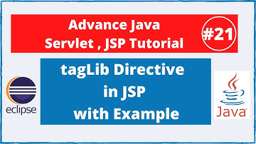 #21 taglib Directive in JSP with example | Advance Java Servlet JSP Tutorial