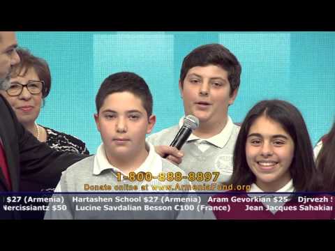 Vahan & Anoush Chamlian Armenian School at Armenia Fund Telethon 2015