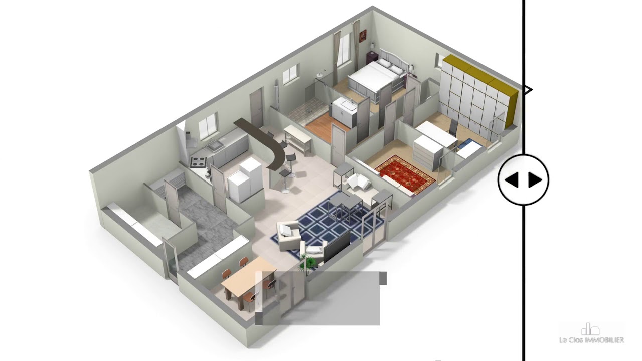 Conseils pour bien vendre - PLAN 2D et 3D - Le Clos Immobilier