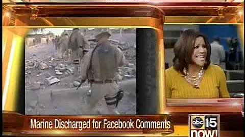 Marine discharged for Facebook posts?
