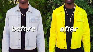 How to Dye a Jean Jacket Yellow