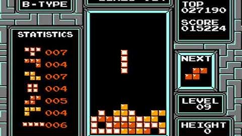 TETRIS - B-Type - Level 9