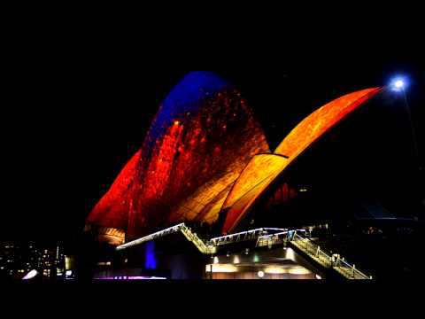 Vivid Sydney 2014 Lighting of the Sails