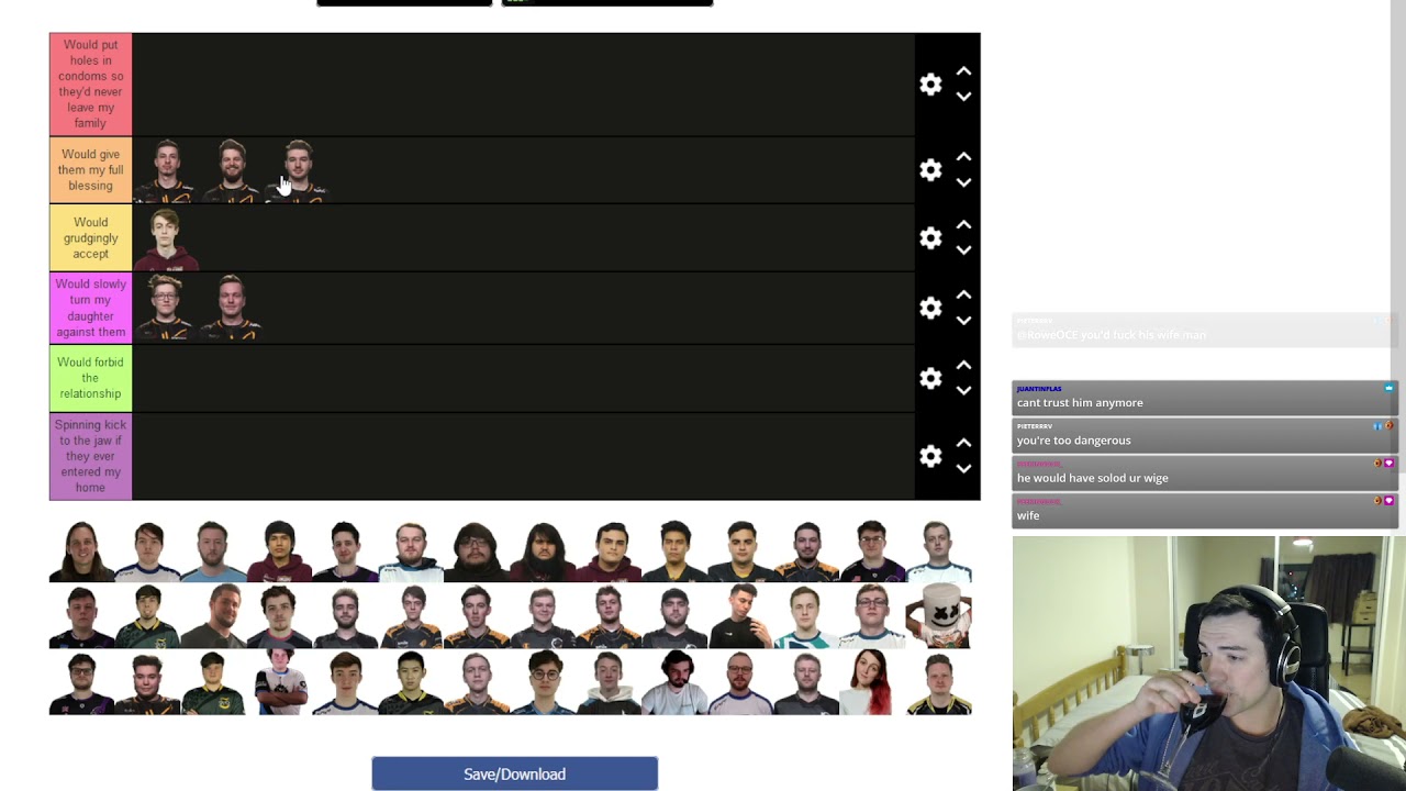 SPL Tierlist - Who Would I Let Date My Daughter?