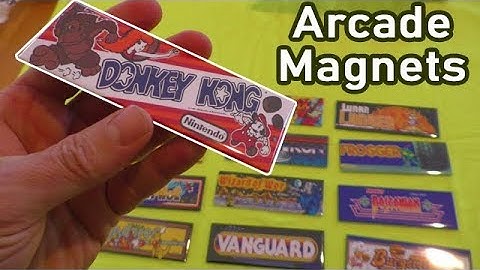 Arcade Marquee Magnets DECORATIONS $4.66 each Gameroom Blue Crab EBAY