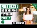 Bookkeeping for Small Business - Excel Tutorial - Part 1 - Invoice Tracking - Bookkeeping Training