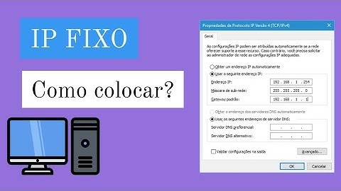 Como colocar IP fixo no computador (Windows)