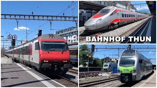 Züge beim Bahnhof Thun | Trains at Thun station (2022)