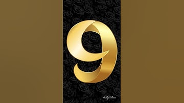 9 to 0 Golden Countdown | Stylish Number Countdown with Voice #countdown #timer #shorts