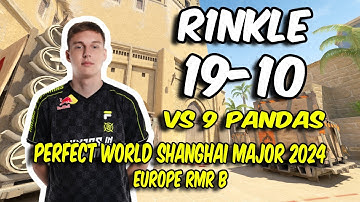 NIP r1nkle (19/10) vs 9 Pandas (Mirage) @ Perfect World Shanghai Major 2024 Europe RMR B | CS2 POV