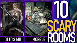 Resident Evil - 10 SCARIEST / Disturbing ROOMS & Locations! Part 2