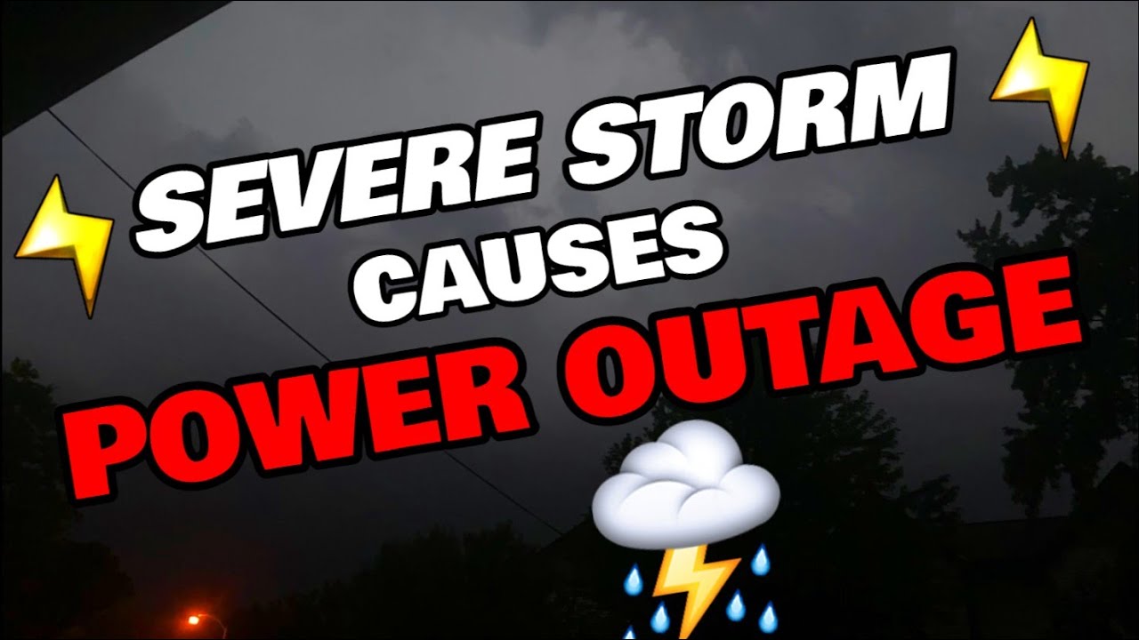 STRONG Storm Causes MASSIVE Power Outage! 8/10/21 - YouTube