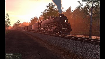 Railroader (Train Sim): 4,200 Ton, 40-Car Unit Coal Service, Robinson Gap to Sylva w/ ONE Berkshire!