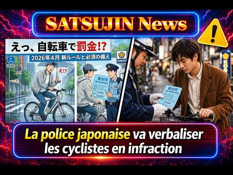 SATSUJIN News. La police japonaise va verbaliser les cyclistes en infraction.