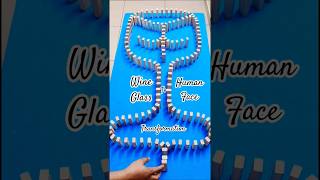Wine Glass to Human Face Transformation - Craziest Jenga Chain Illusion 😳 #shorts #jenga #reaction