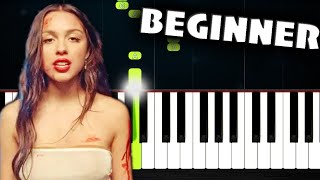 Olivia Rodrigo - vampire - BEGINNER Piano Tutorial