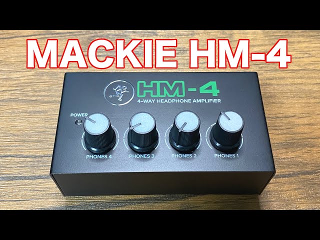 Mackie HM-4 コスパと信頼が高いヘッドフォンアンプ参上！！ - YouTube