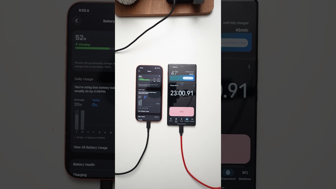 iPhone 17 Pro versus Redmagic 11 Air fast charging test