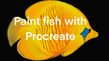 How to draw fish the easy way drawing Fish tutorial in Procreate. Timelapse