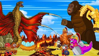 All Episodes BABY GODZILLA, KONG MONKEY Mecha, Animation Cartoon! Shin Destoroyah x Ghidorah Revenge