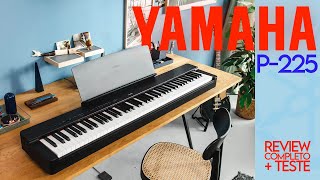 PIANO DIGITAL YAMAHA P-225 - SUBSTITUTO DO P-125 - LANCAMENTO!