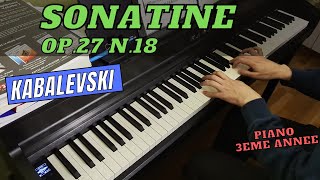 Sonatine Op.27 N°18 (Dmitri Kabalevski) | Piano mois 26