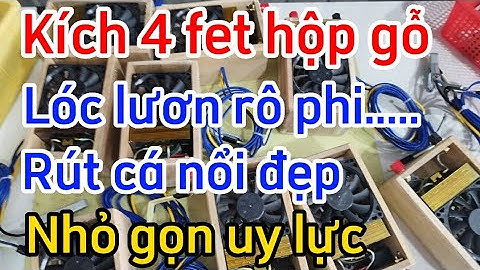 Kích 4 fet cơ hộp gỗ. đánh cá tổng hợp lóc lươn rô phi ếch....lh 0907.261.762