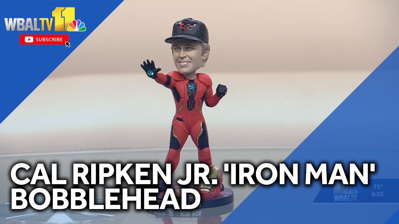 Orioles, Marvel team up for Cal Ripken Jr. Iron Man bobblehead - YouTube