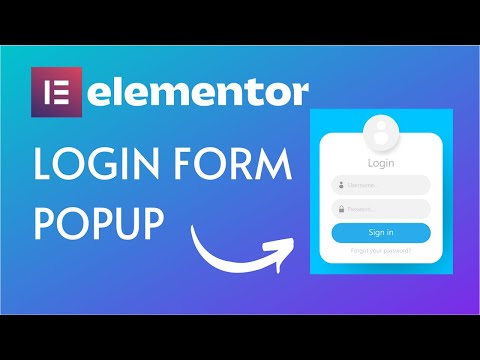 How to Create a Login Form Popup in WordPress with Elementor Login Widget | Elementor Tutorial 2022