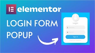 How to Create a Login Form Popup in WordPress with Elementor Login Widget | Elementor Tutorial 2022