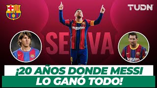 ¡20 años de historia y triunfo! El fin de la novela entre Messi y Barcelona | TUDN