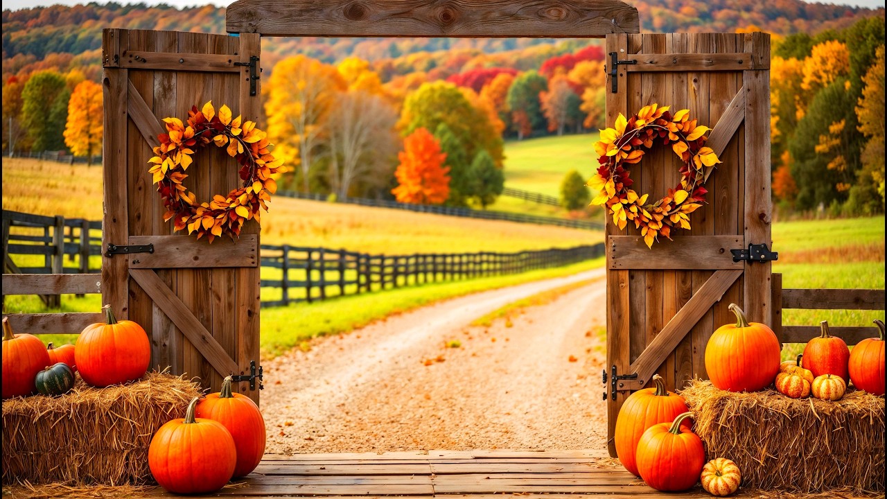 Осенняя тыквенная ферма, спокойная музыка 🍁 Музыка для расслабления, снятия стресса и тревоги
