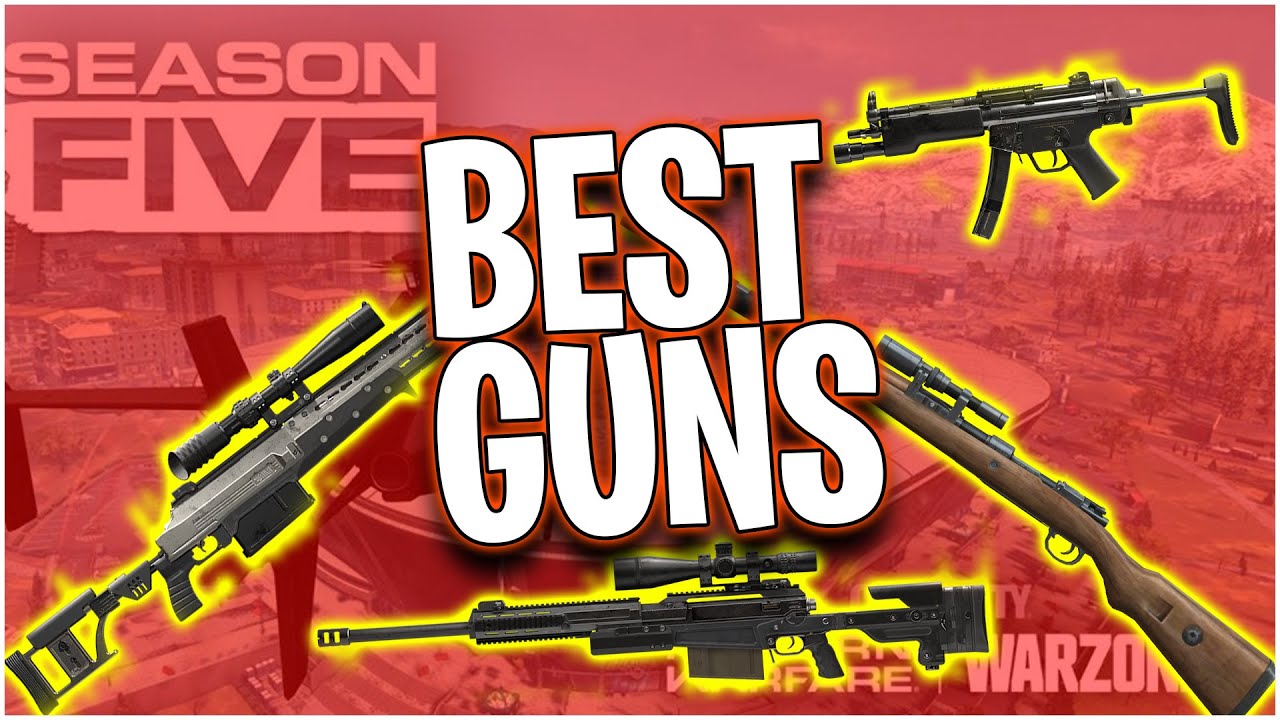 10 of The Best COD Warzone Guns use in Season 5!