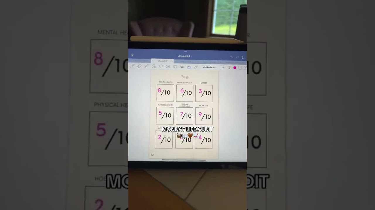 Life audit is from Life Loading 🤭🤎📈📖🧺✨ always makes me so much more productive and mindful!