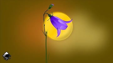 Harebell Flower Vector Inkscape