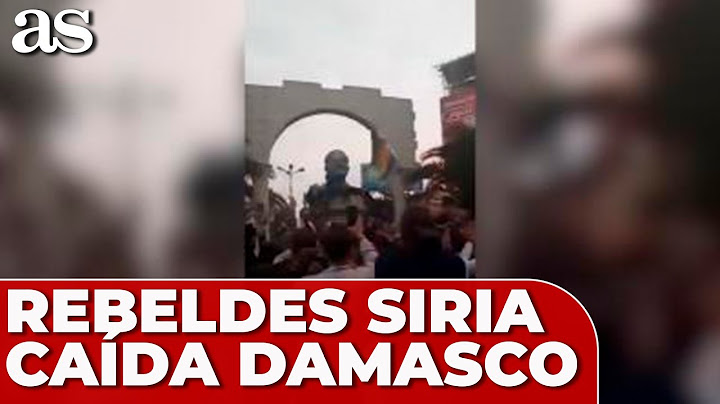 Las FUERZAS REBELDES de SIRIA anuncian la caída de DAMASCO y el fin del RÉGIMEN del AL ASSAD
